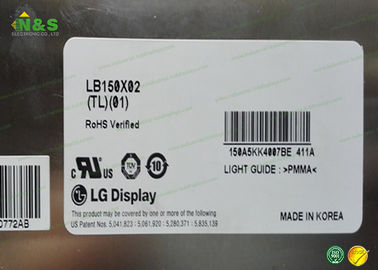 एलबी 150 एक्स 022-टीएल 01 एलजी एलसीडी पैनल, 15.0 इंच पीसी एलसीडी डिस्प्ले लैपटॉप 1024 × 768
