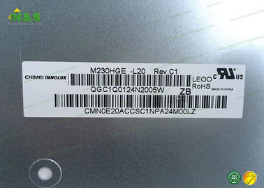 आम तौर पर व्हाइट एम 230 एचजीई-एल 20 23.0 इंच इनोलक्स एलसीडी पैनल लैंडस्केप प्रकार 50 9 .184 × 286.416 मिमी