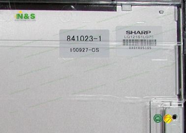 आम तौर पर सफेद एलक्यू 121 एस 1 एलजी 75 तेज प्रतिस्थापन एलसीडी पैनल 12.1 इंच 246 × 184.5 मिमी के साथ